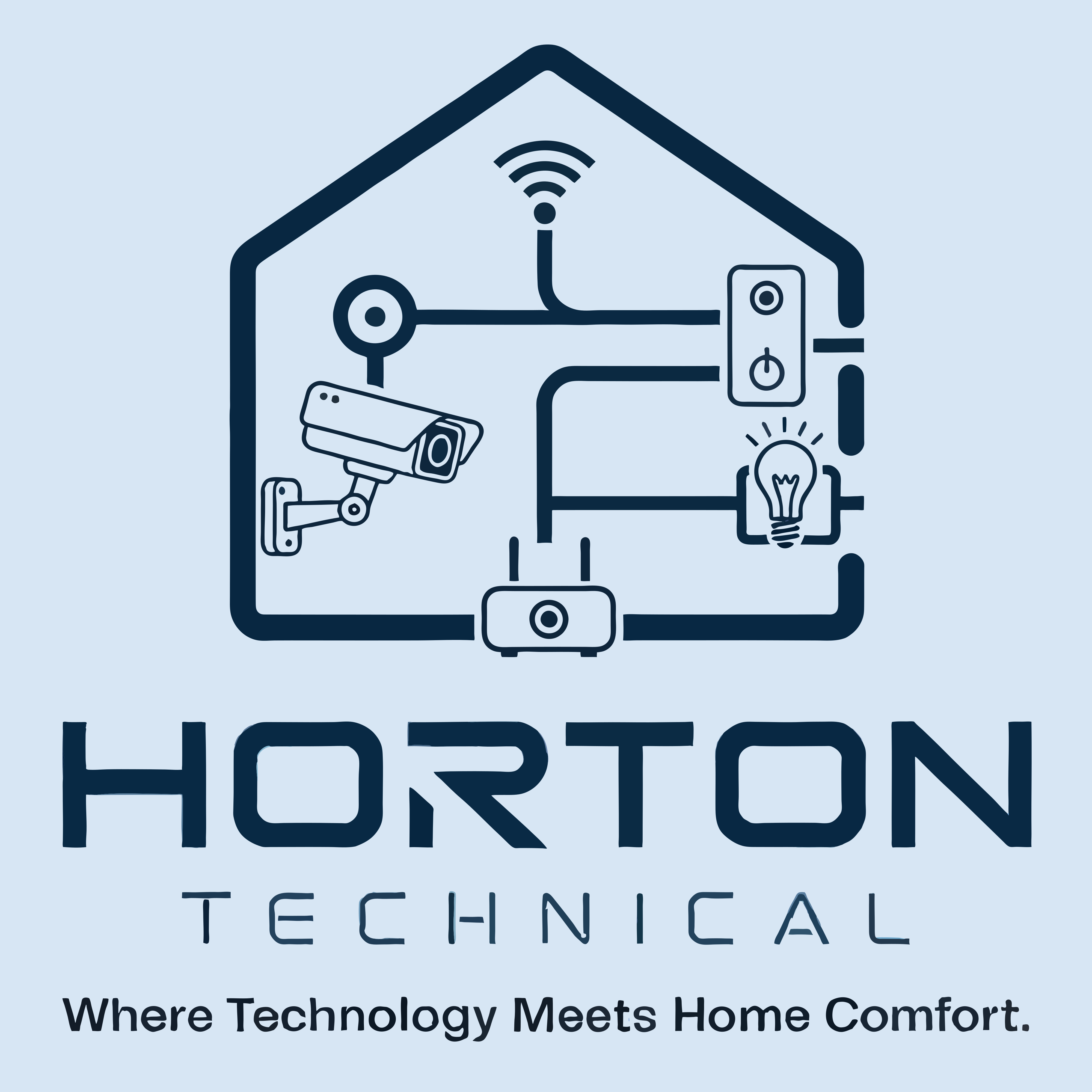 Horton Technical LLC logo - Licensed smart home technology specialists in Moore County, NC